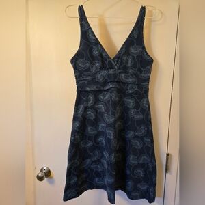 Patagonia Blue Floral Mini‎ Dress